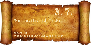 Murlasits Tünde névjegykártya
